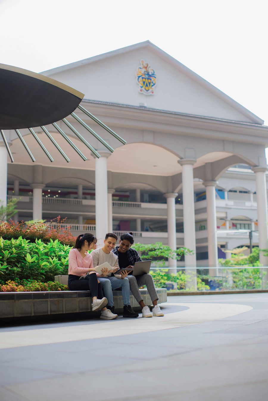 Students on campus